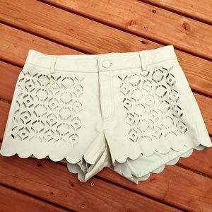 Rebecca Minkoff Mint Green Shorts